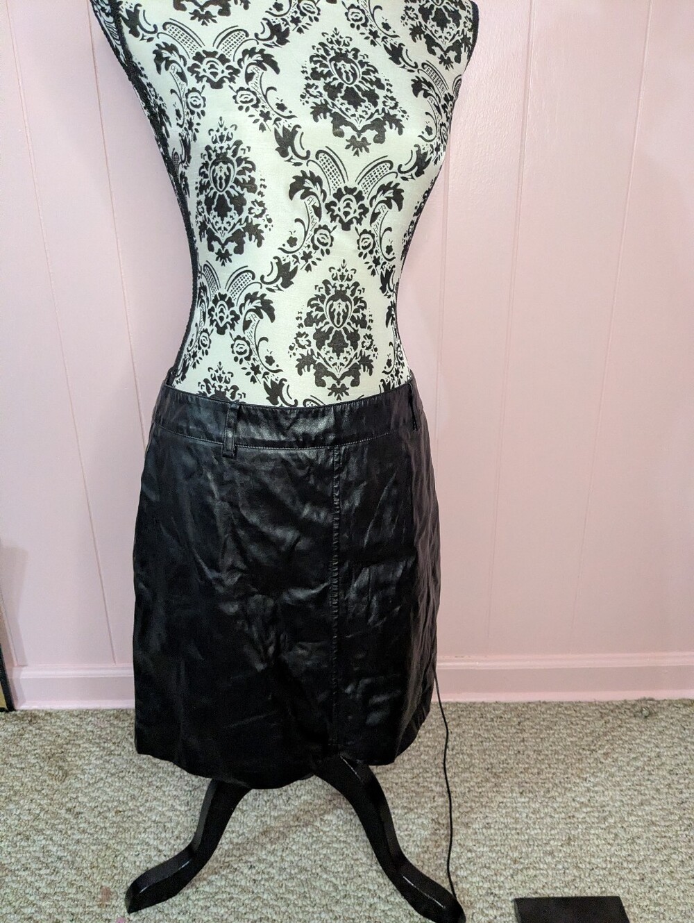 pleather skirt